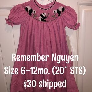 Remember Nguyen Smocked Panda Dress